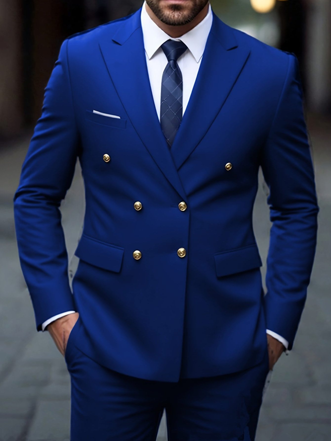Double-Breasted Suit for Men - View 3