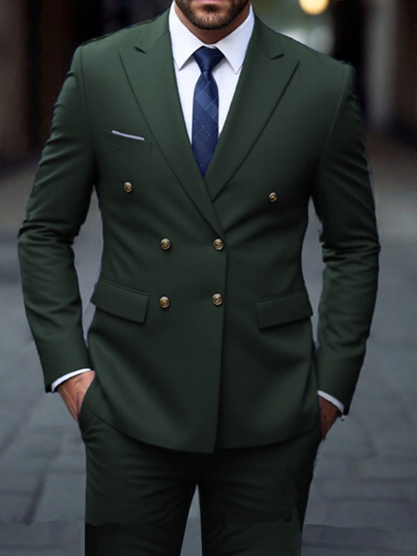Double-Breasted Suit for Men - View 4