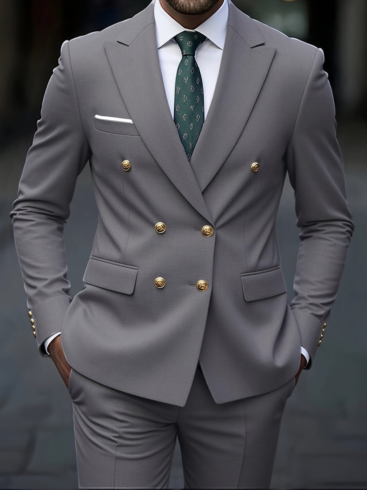 Double-Breasted Suit for Men - View 5
