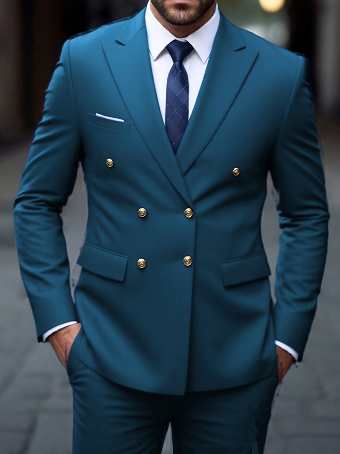 Double-Breasted Suit for Men - View 6