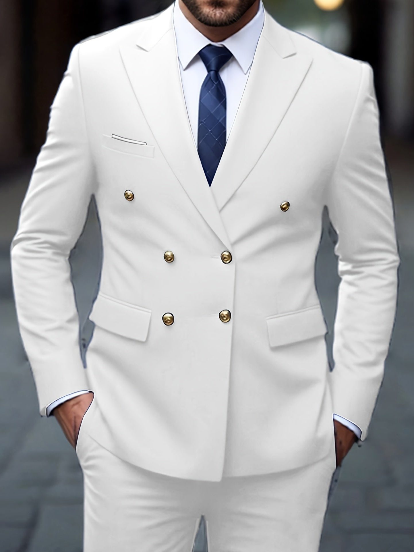 Double-Breasted Suit for Men - View 7
