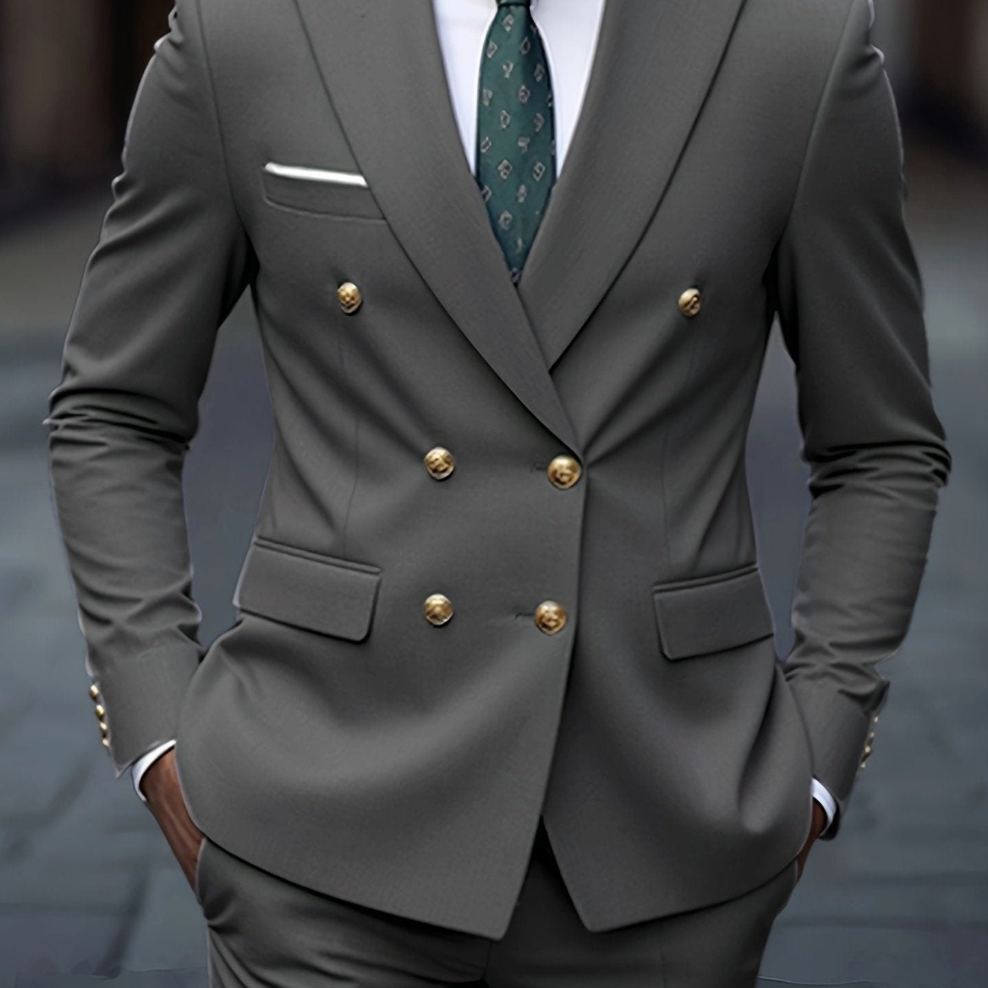 Double-Breasted Suit for Men - View 24