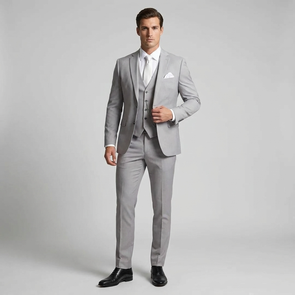 Three-Piece Slim Fit Suit for Men