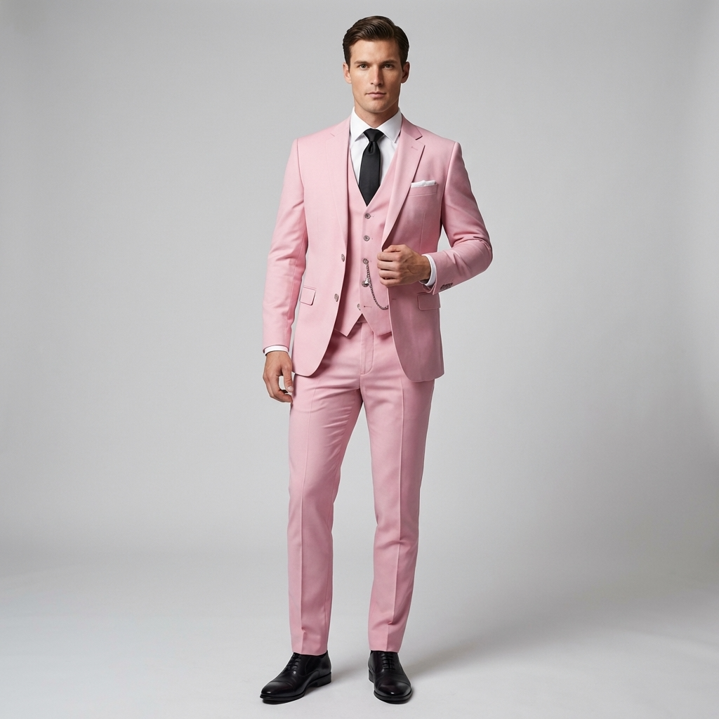 Three-Piece Slim Fit Suit for Men