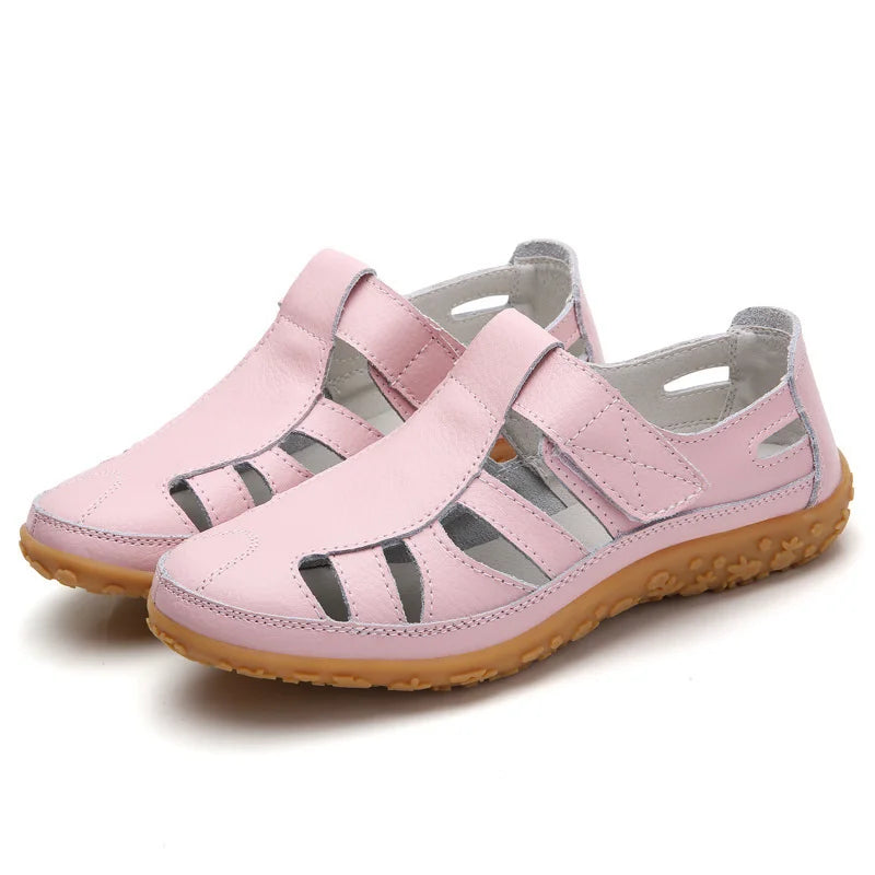 Closed Toe Sandals with Cutouts for Women