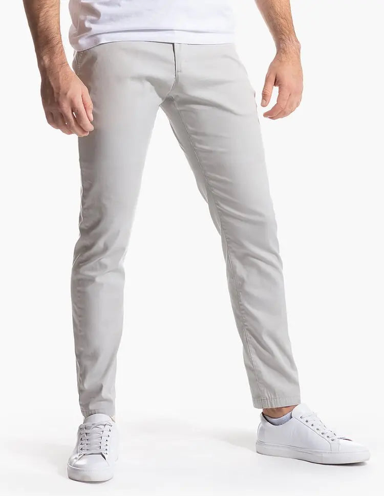 Slim Fit Stretch Chinos for Men