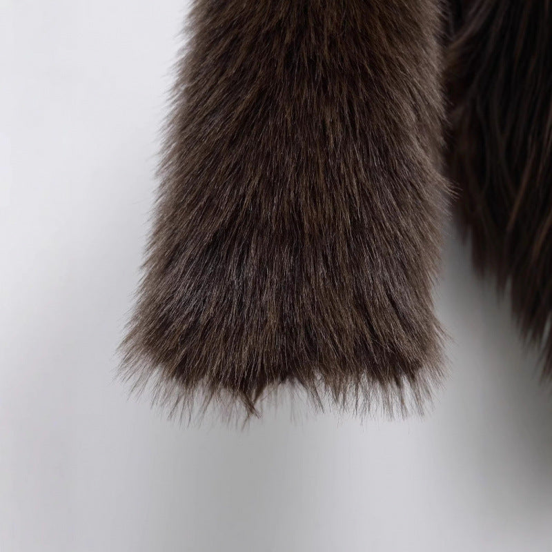 Elegant Faux Fur Winter Coat for Women