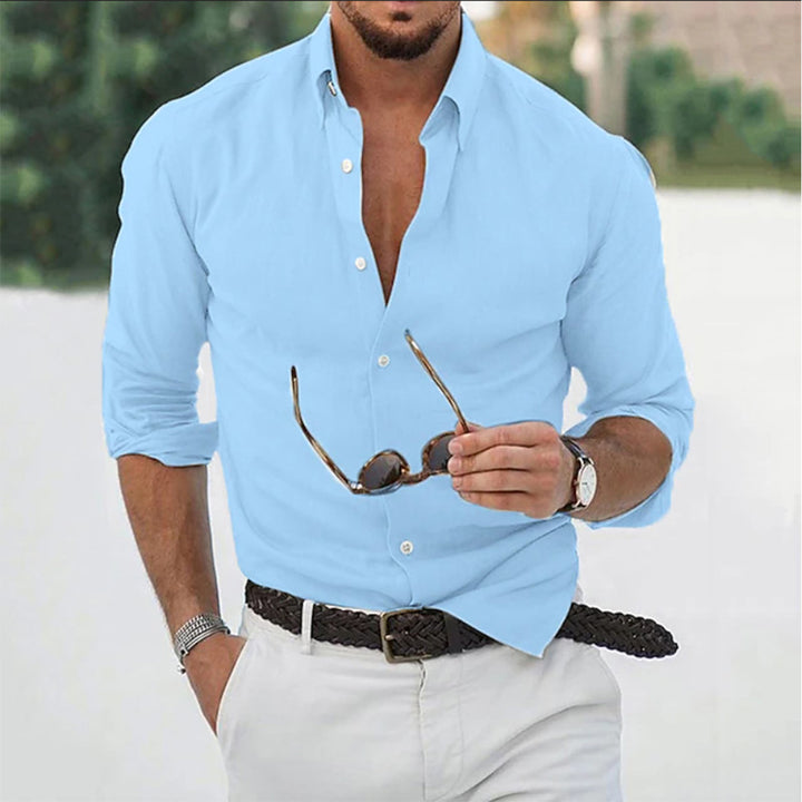 Long Sleeve Button-Down Shirt for Men