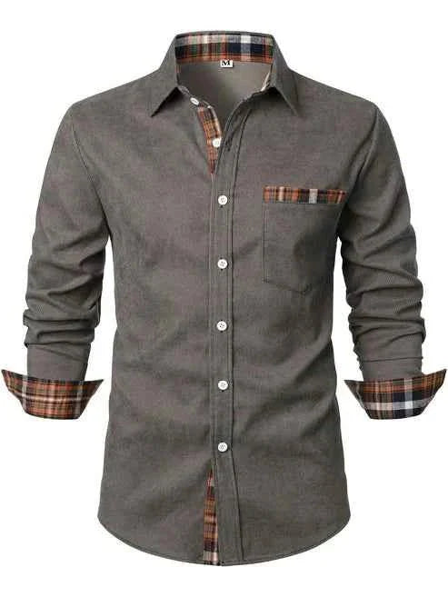 Button-Down Checked Shirt for Men