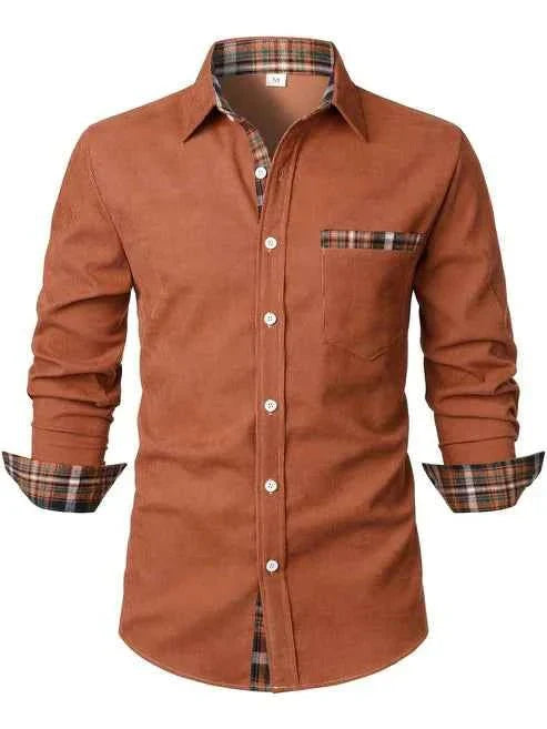Button-Down Checked Shirt for Men