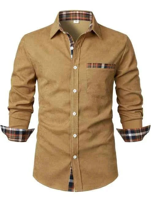 Button-Down Checked Shirt for Men