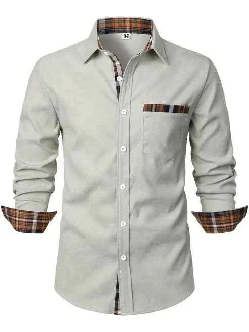 Button-Down Checked Shirt for Men