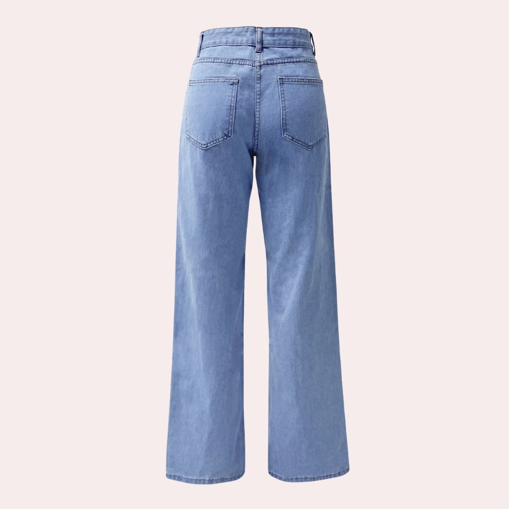 High Waist Straight Leg Jeans for Women - View 3