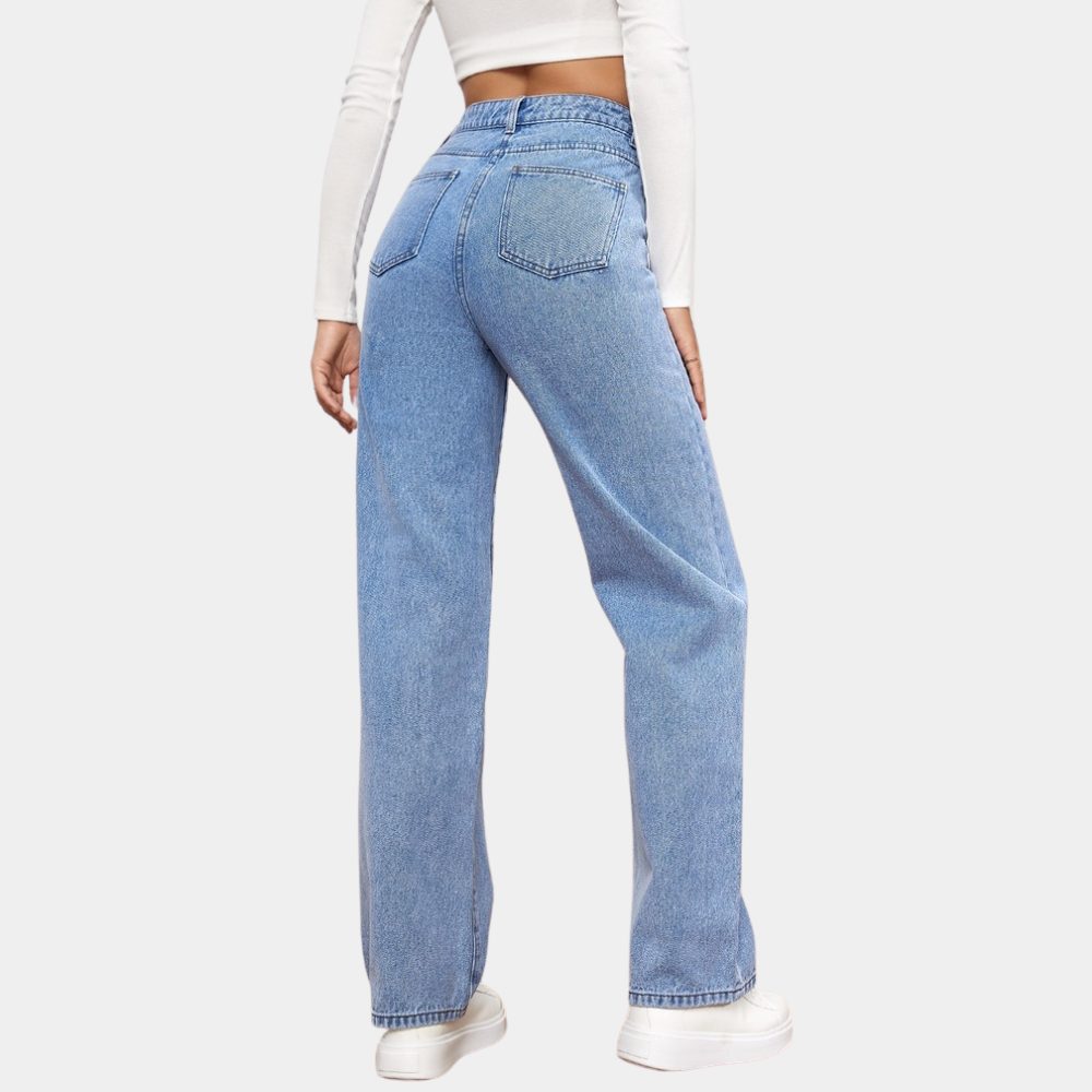 High Waist Straight Leg Jeans for Women - View 7