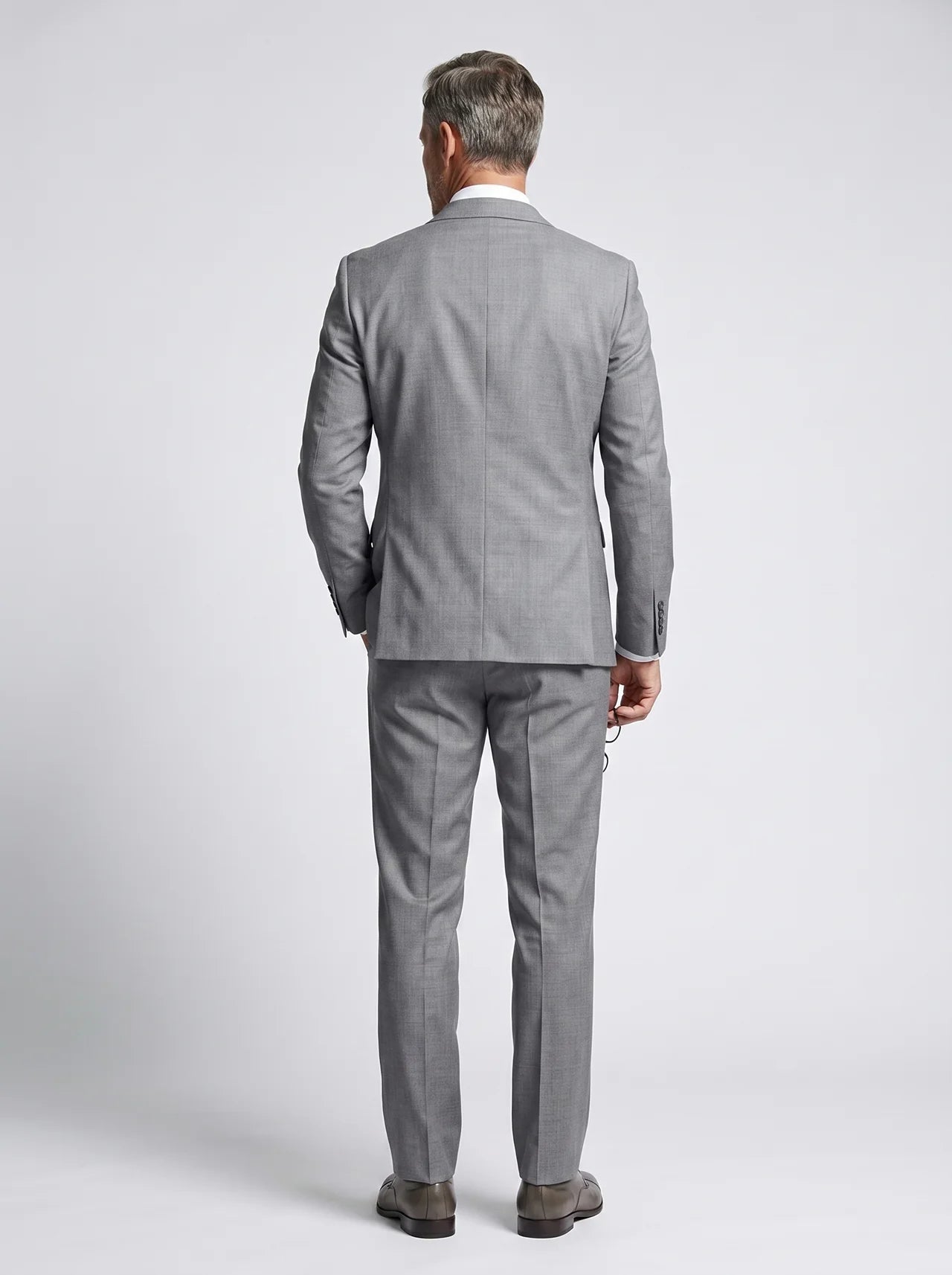 Slim Fit Single-Breasted Suit Set for Men