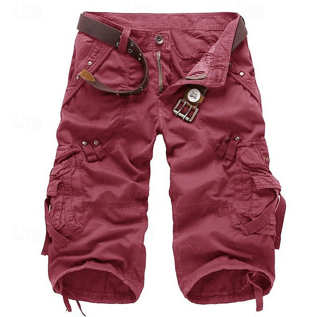 Cargo Shorts with Zip Pockets for Men