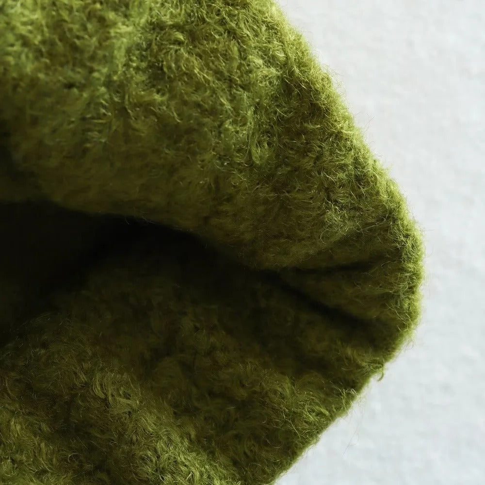 Oversized High Neck Bomber Jacket for Women