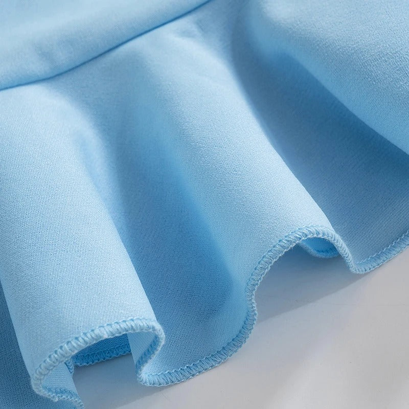 Strapless Ruffle Hem Mini Dress for Women