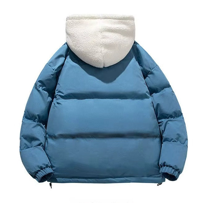 Hooded Sherpa Lined Puffer Jacket for Women