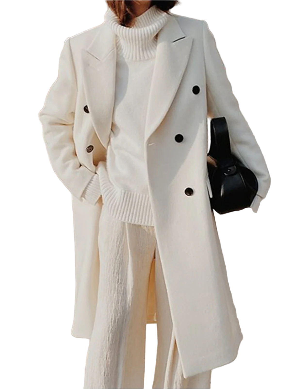 Elegant Long Winter Coat for Women