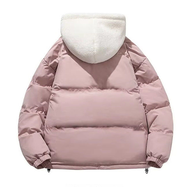 Hooded Sherpa Lined Puffer Jacket for Women