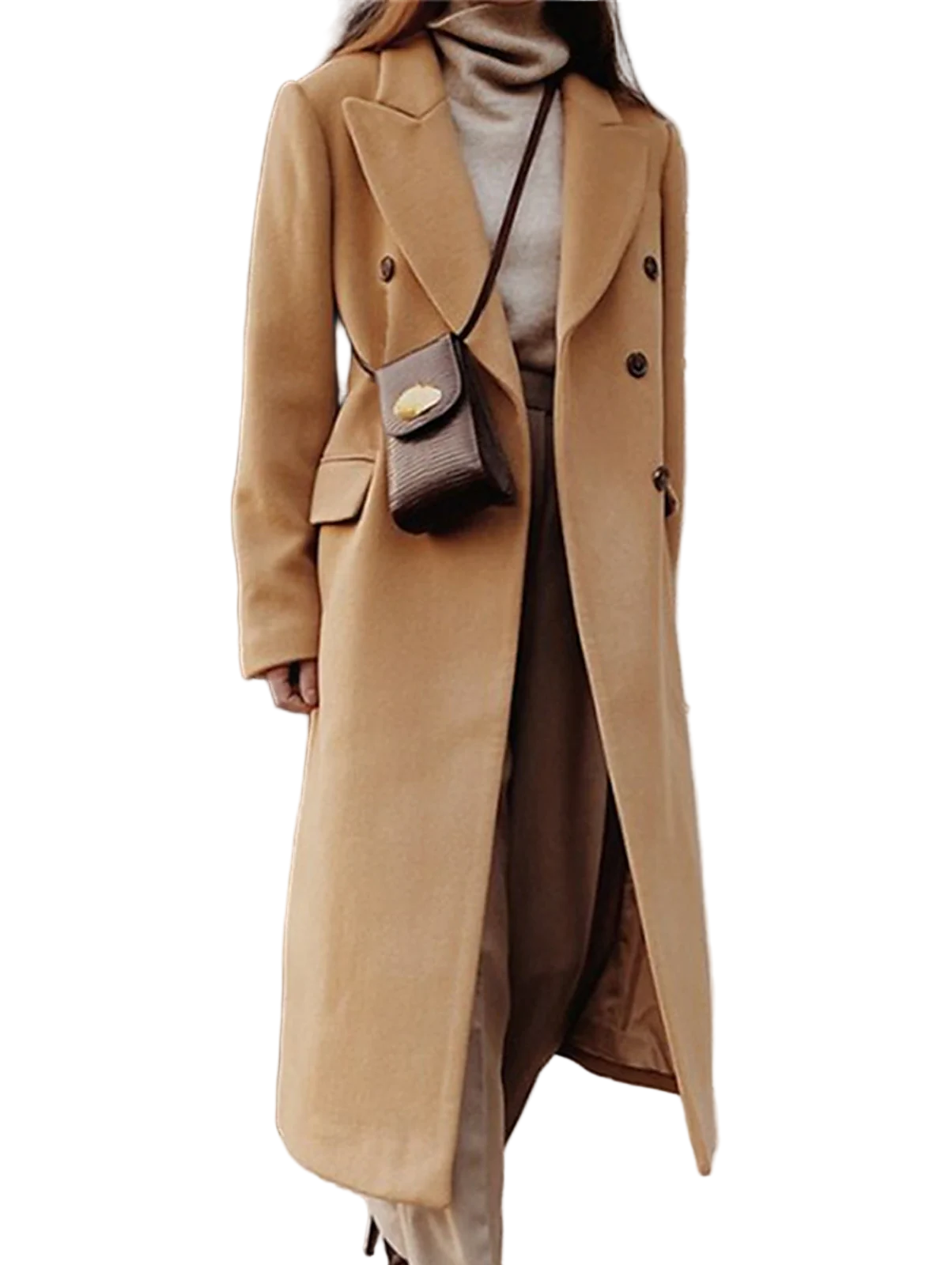 Elegant Long Winter Coat for Women