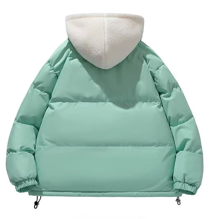 Hooded Sherpa Lined Puffer Jacket for Women