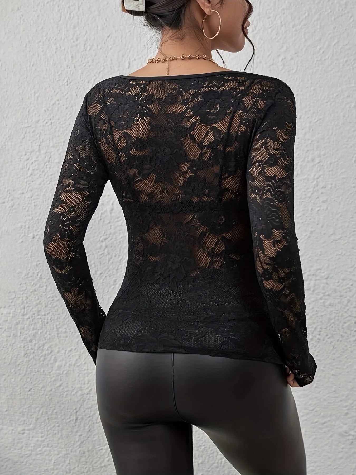 Lace Long Sleeve Top for Women