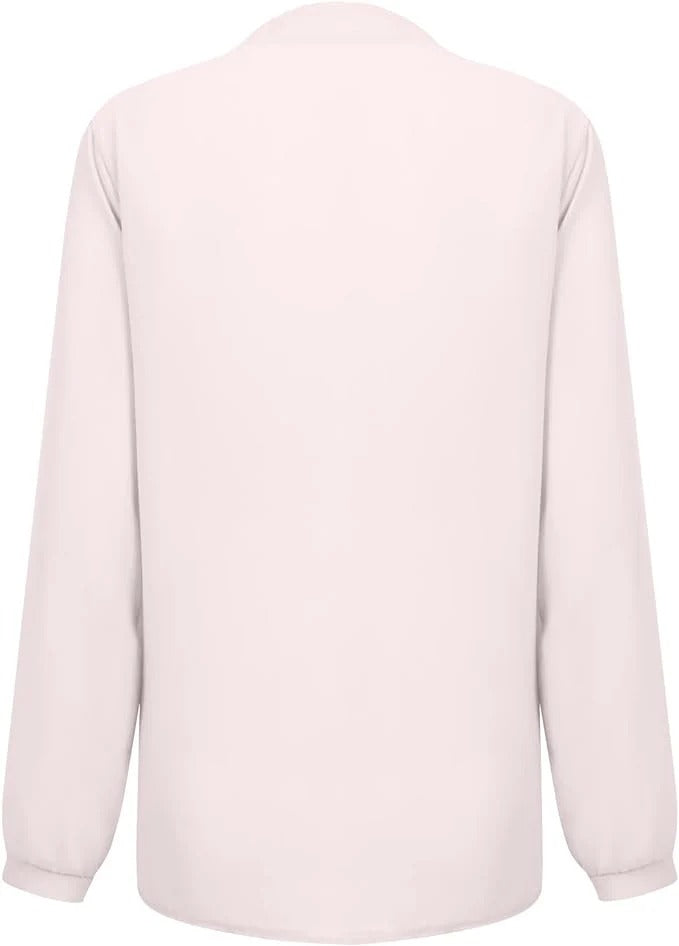 Sequin Chiffon Sleeve V-Neck Blouse for Women