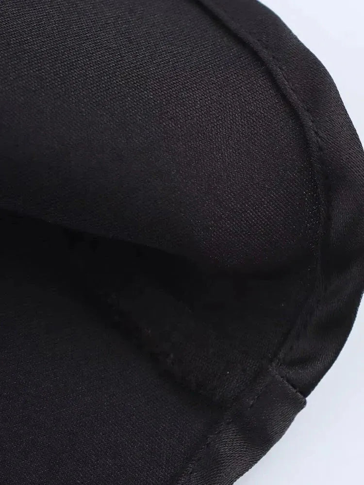 Satin Halter Neck Cocktail Mini Dress for Women