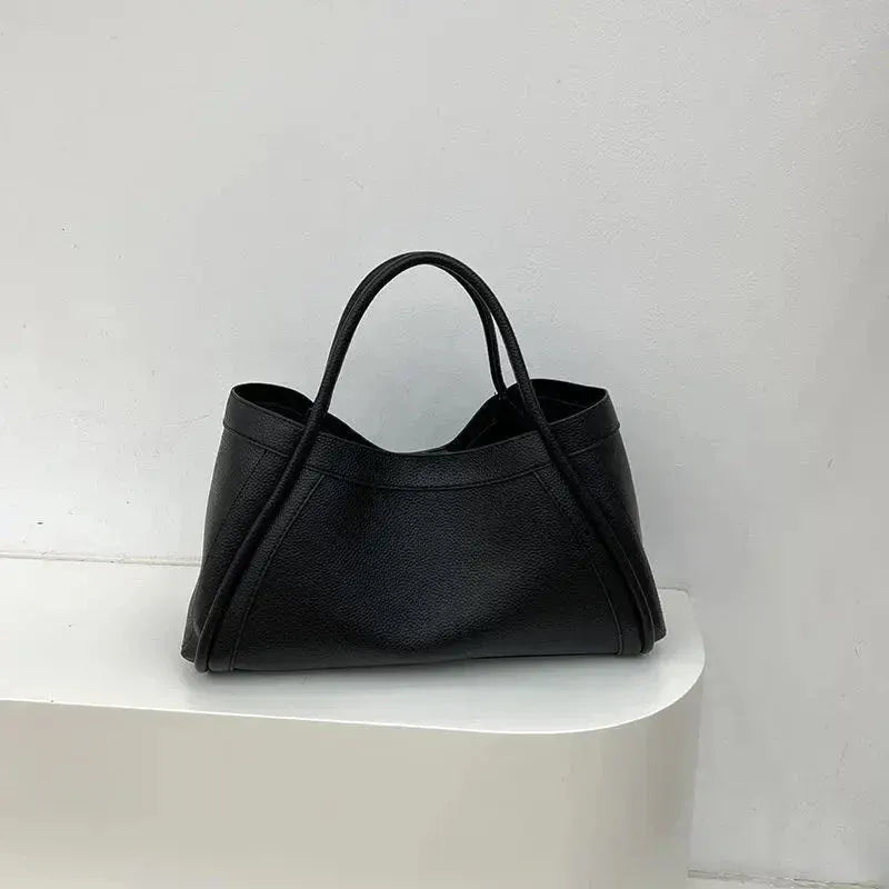 Faux Leather Slouchy Handle Bag for Women