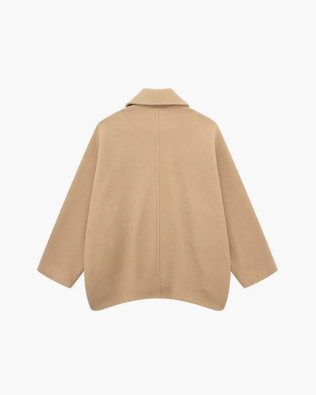 Oversized Dropped Collared Button-Up Jacket for Women