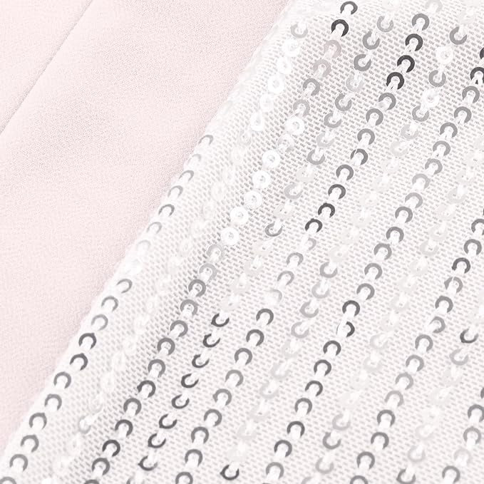 Sequin Chiffon Sleeve V-Neck Blouse for Women