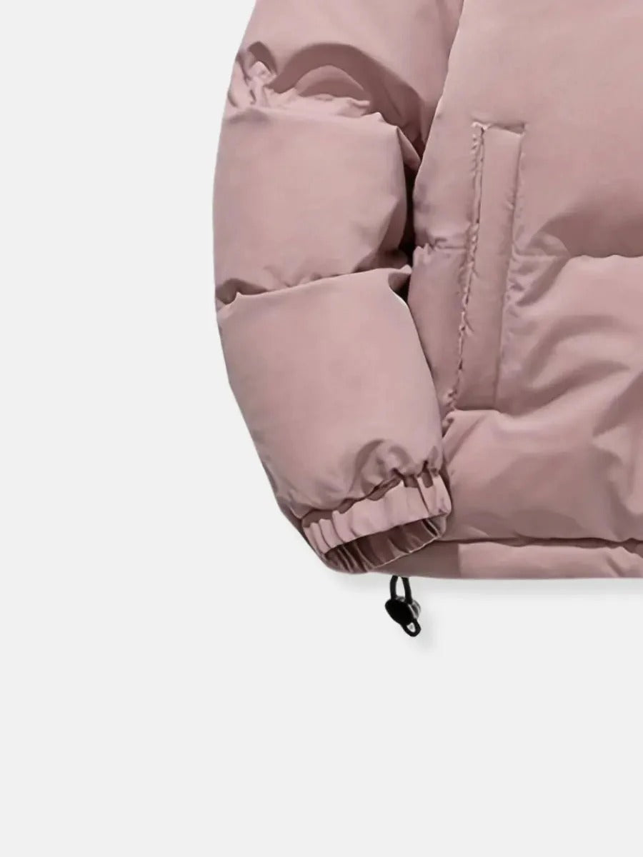 Hooded Sherpa Lined Puffer Jacket for Women