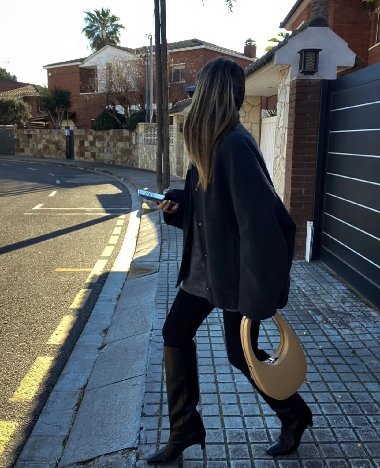 Oversized High Neck Bomber Jacket for Women