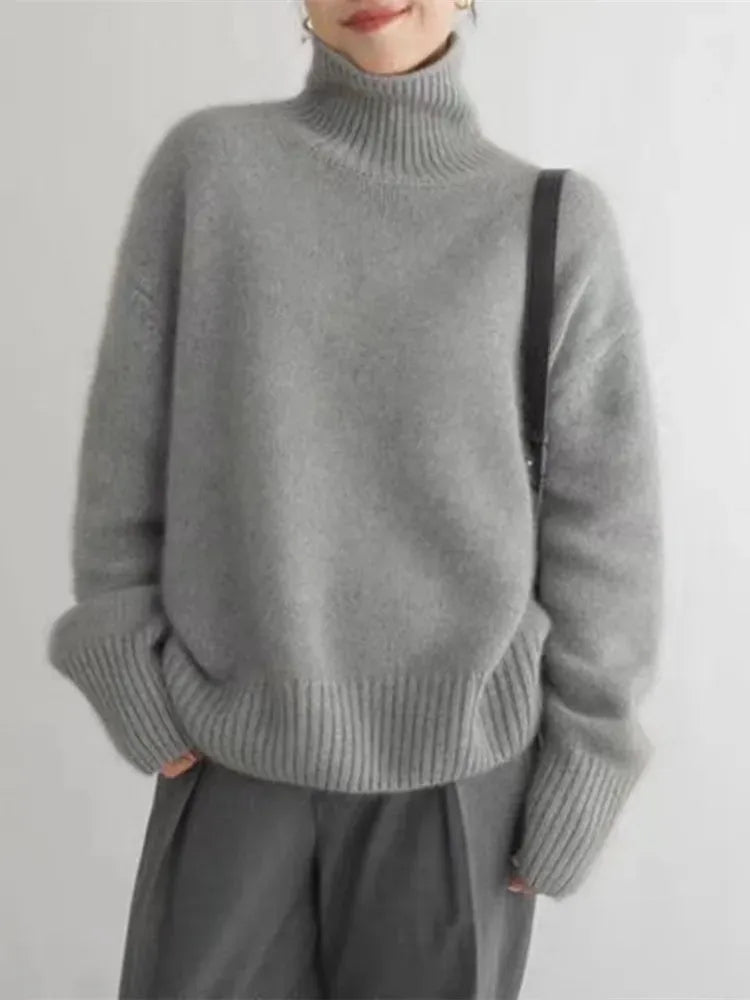 Classic Turtleneck Sweater for Women