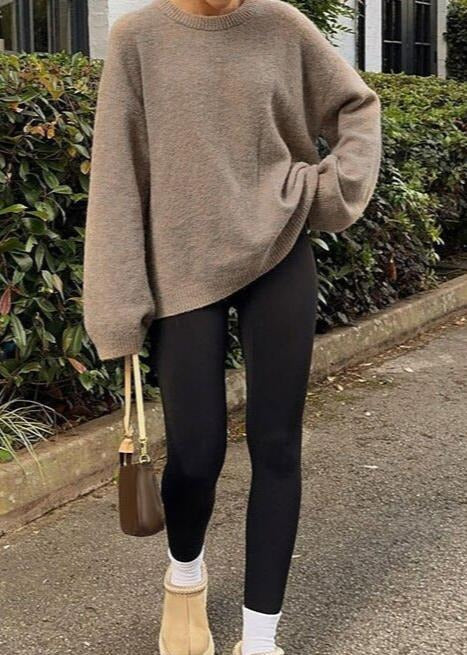 Knitted Jumper with Oversized Fit for Women