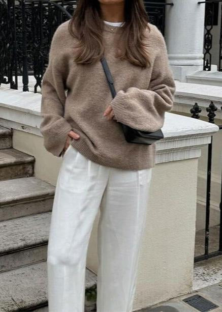 Knitted Jumper with Oversized Fit for Women