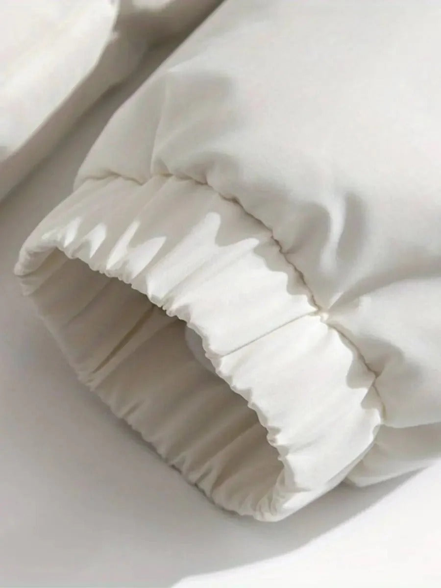 Hooded Sherpa Lined Puffer Jacket for Women