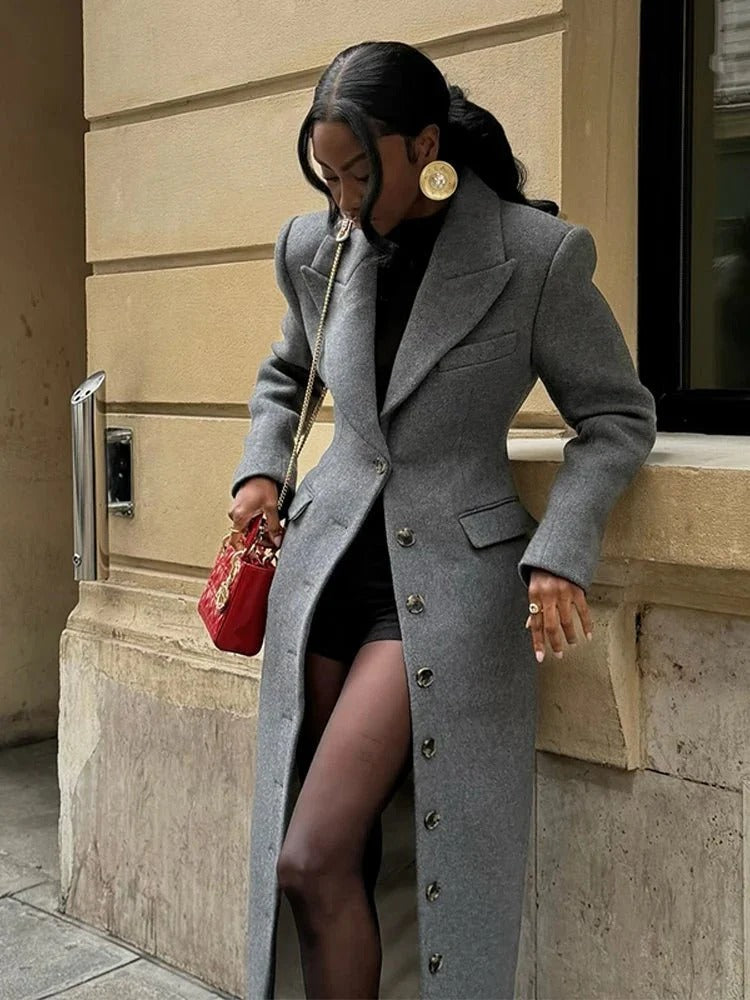 Tailored Longline Overcoat for Women