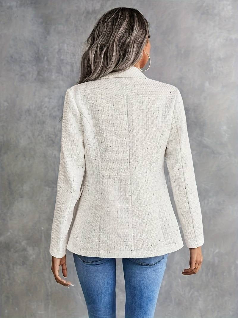 Double-Breasted Tweed Blazer for Women