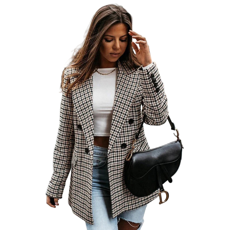Checked Blazer for Women