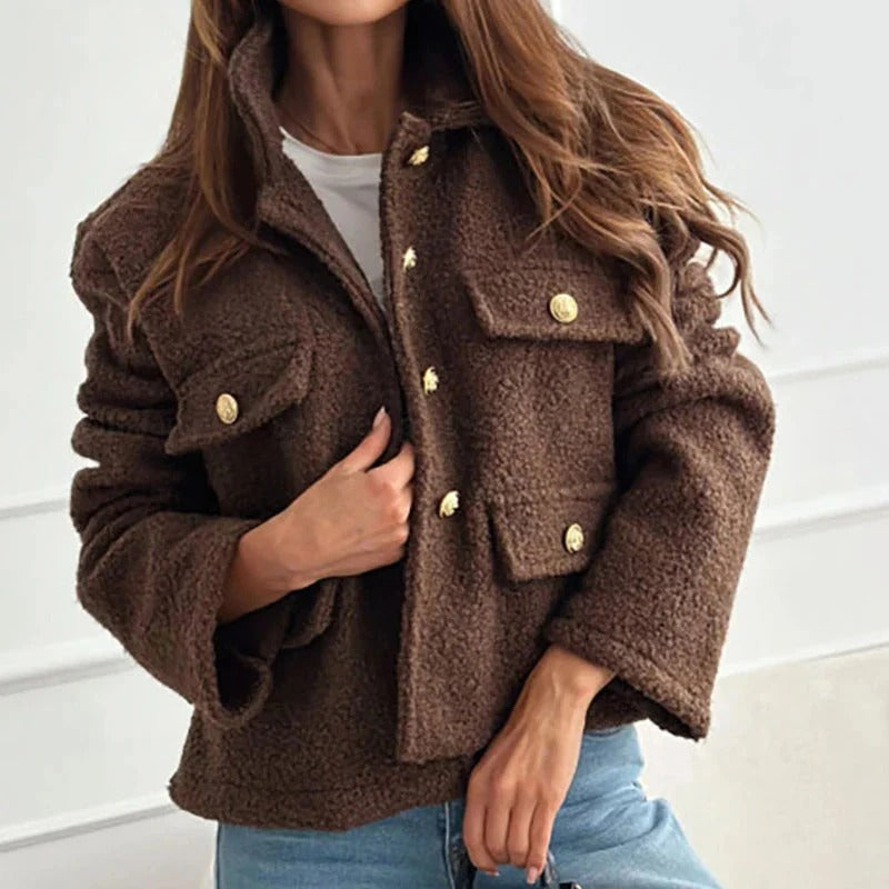 Short Wool Coat for Women