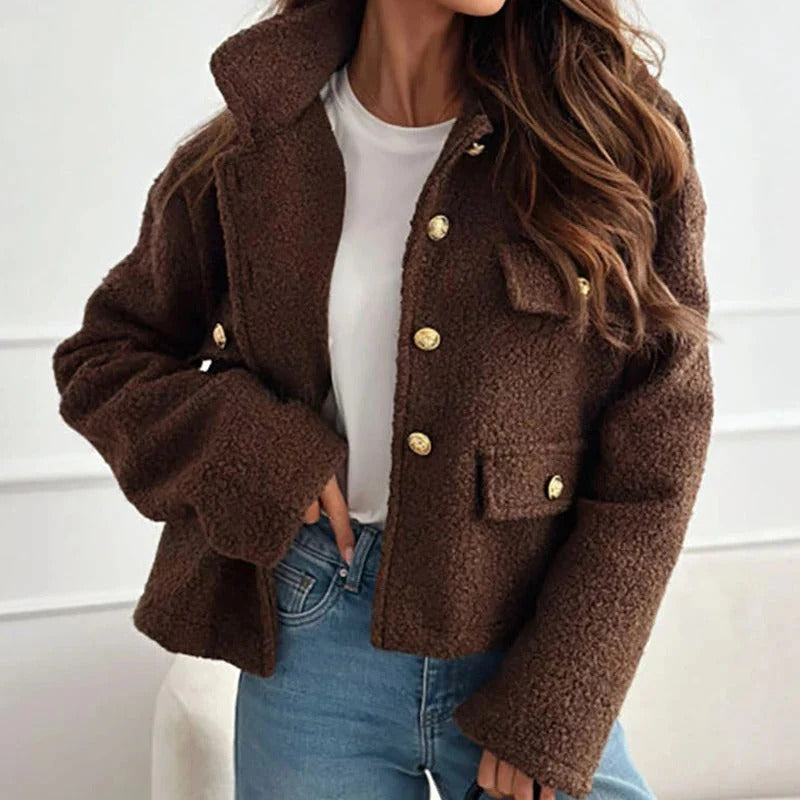 Short Wool Coat for Women