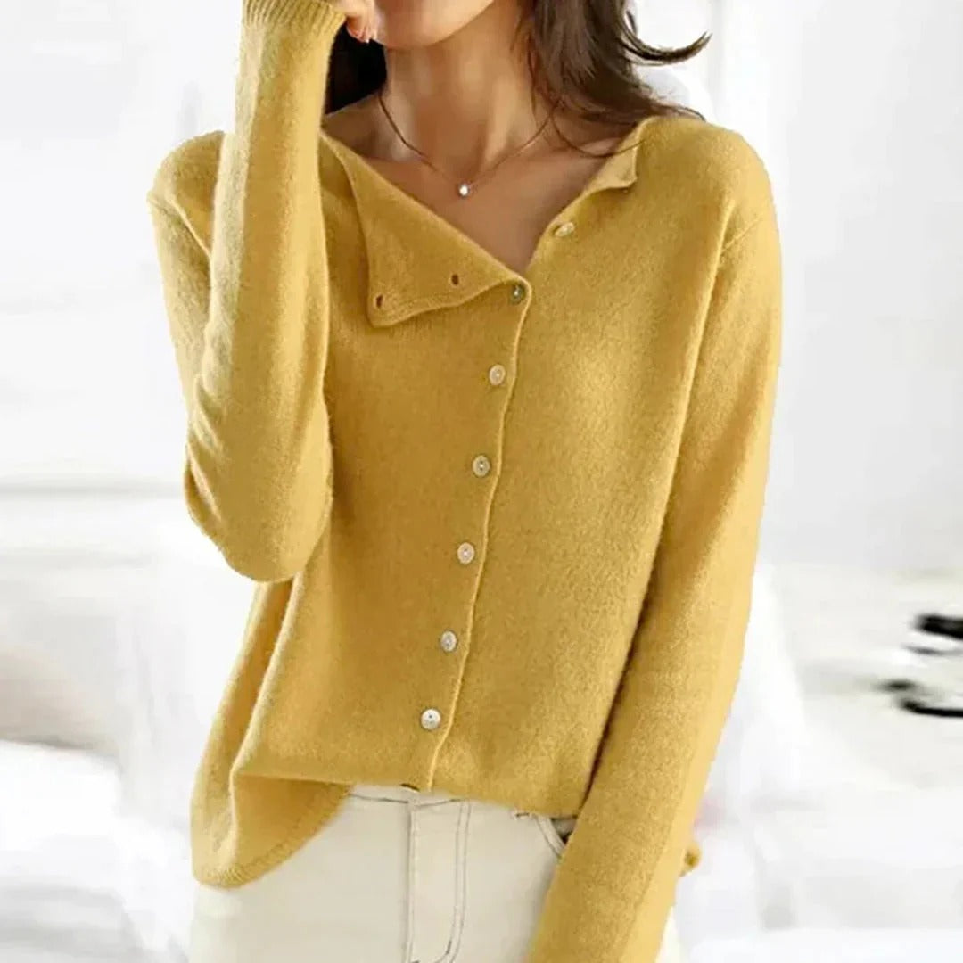 Button-Front Sweater for Women