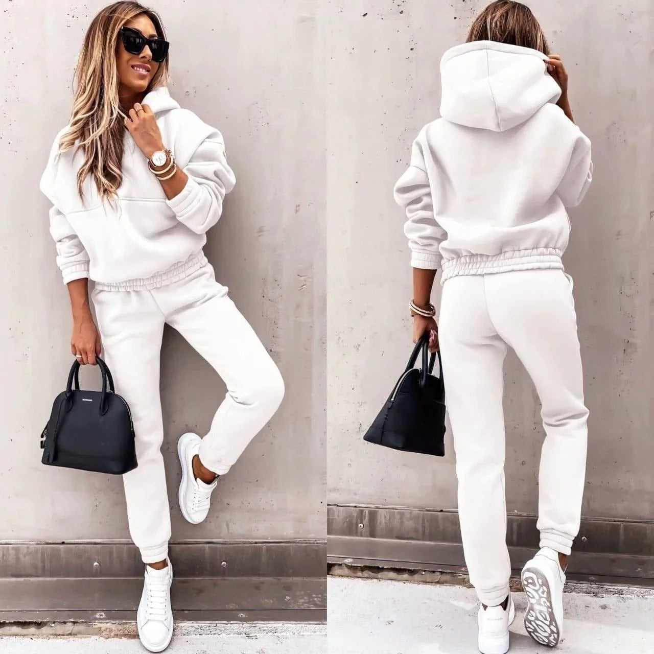 Hooded Sweatshirt and Joggers Set for Women