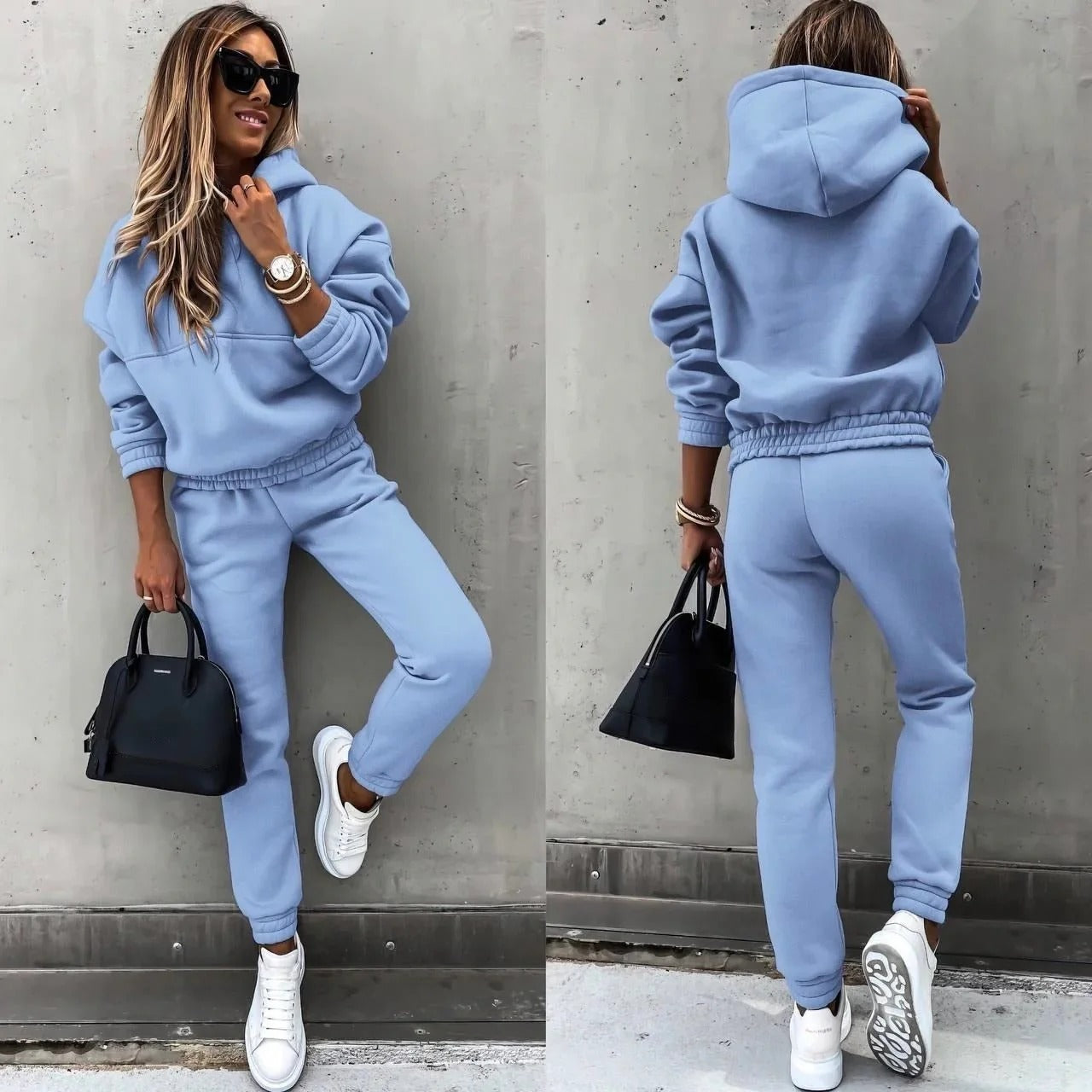 Hooded Sweatshirt and Joggers Set for Women