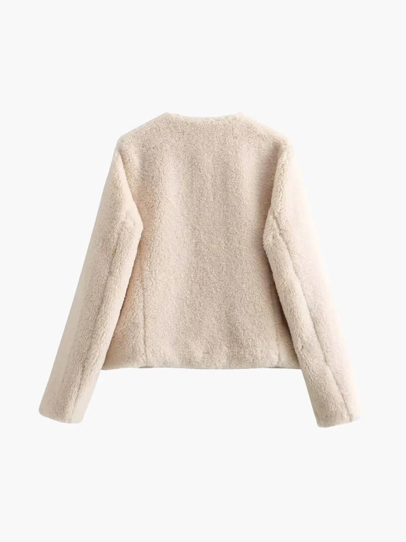 Cropped Sherpa Jacket for Women