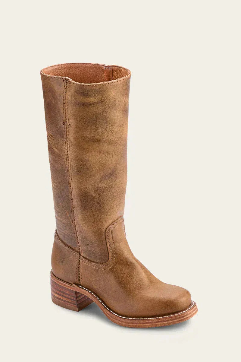 Knee-High Block Heel Western Boots for Women