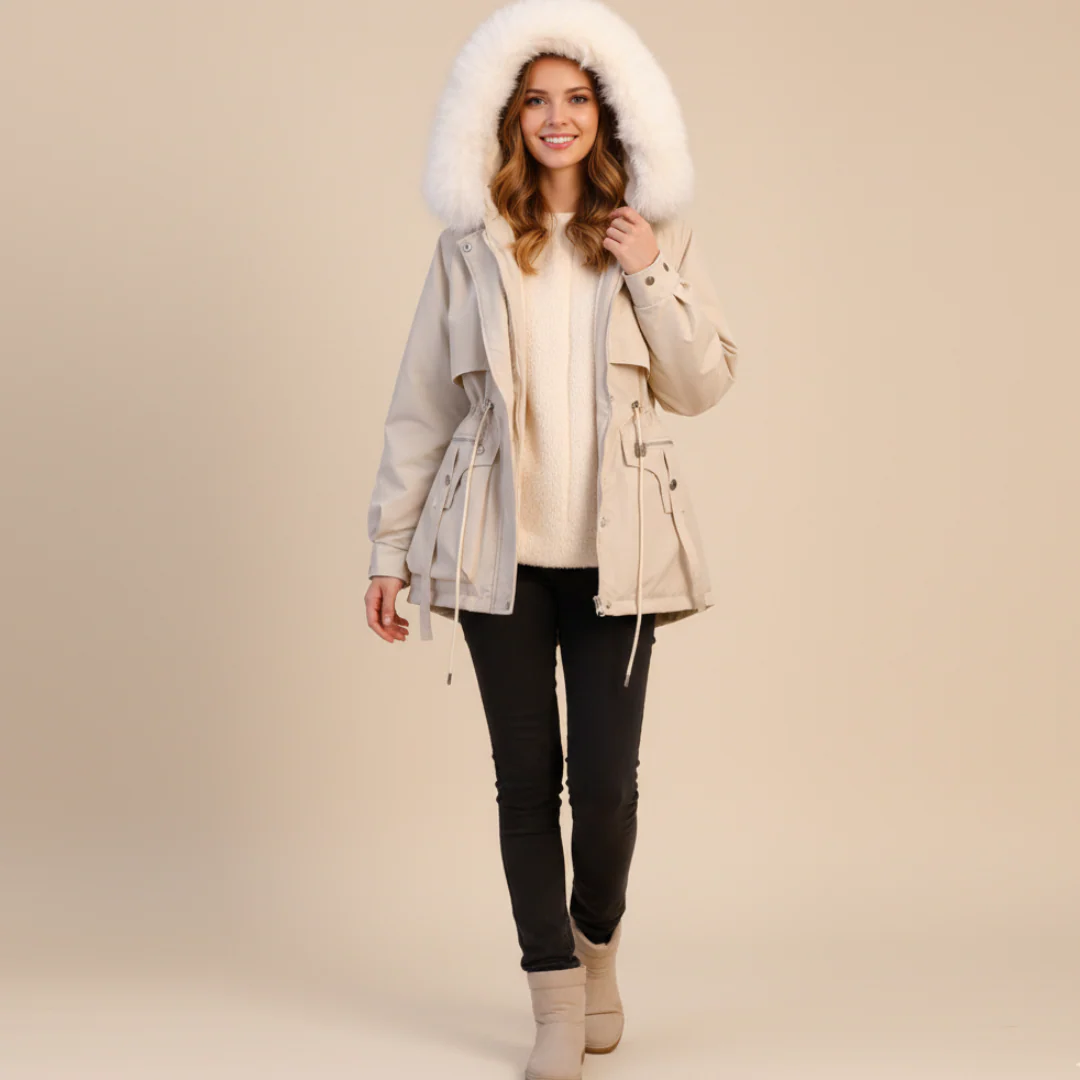 Winter Parka with Hood for Women